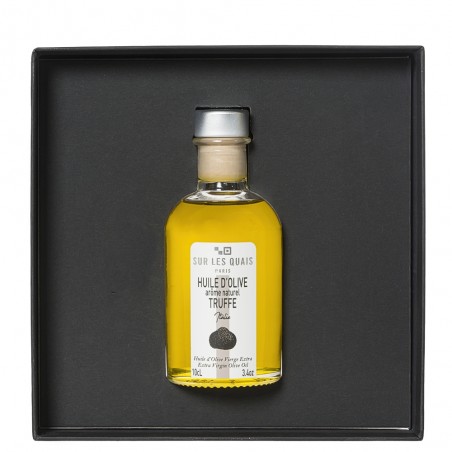 Coffret découverte huile d'olive parfumée à la truffe 10cl Coffret découverte huile d'olive parfumée à la truffe 10cl