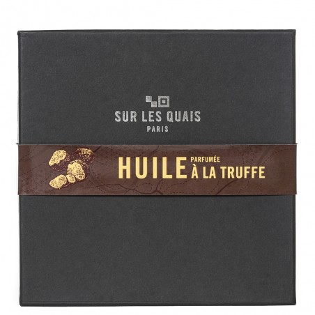 Coffret découverte huile d'olive parfumée à la truffe 10cl Coffret découverte huile d'olive parfumée à la truffe 10cl