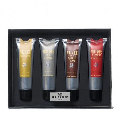 Coffret de 4 mini moutardes TUBISSIME® Coffret de 4 mini moutardes TUBISSIME®