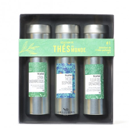 Coffret bois "terroirs d'Huiles" - 3 huiles d'olive de la Méditérranée