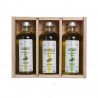 Wooden Box "terroirs d'Huiles" - 3 olive oil from Méditerranée Wooden Box "terroirs d'Huiles" - 3 olive oil from Méditerranée