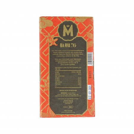 Tablette de chocolat Marou (rouge) - GM