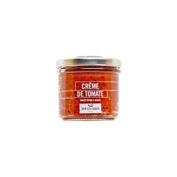 Crème de tomate, tomates séchées et basilic