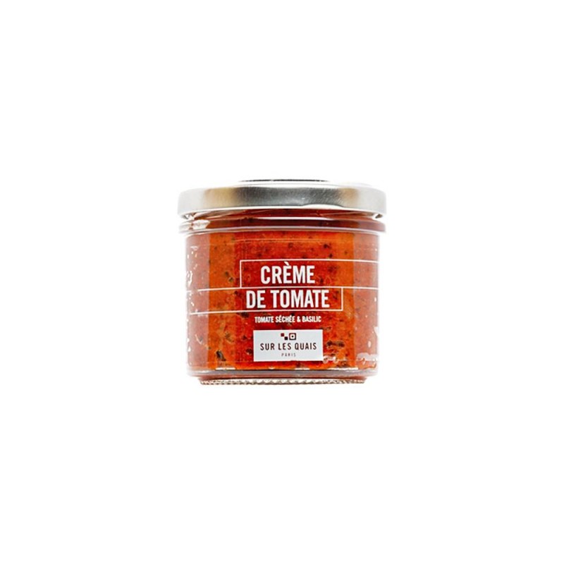 Crème de tomate, tomates séchées et basilic