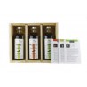 Coffret bois "terroirs d'Huiles" - 3 huiles d'olive de la Méditérranée Coffret bois "terroirs d'Huiles" - 3 huiles d'olive de la Méditérranée