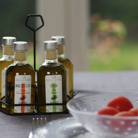 Gift box 5 Mediterranean olive oils + basket - 5x10cL