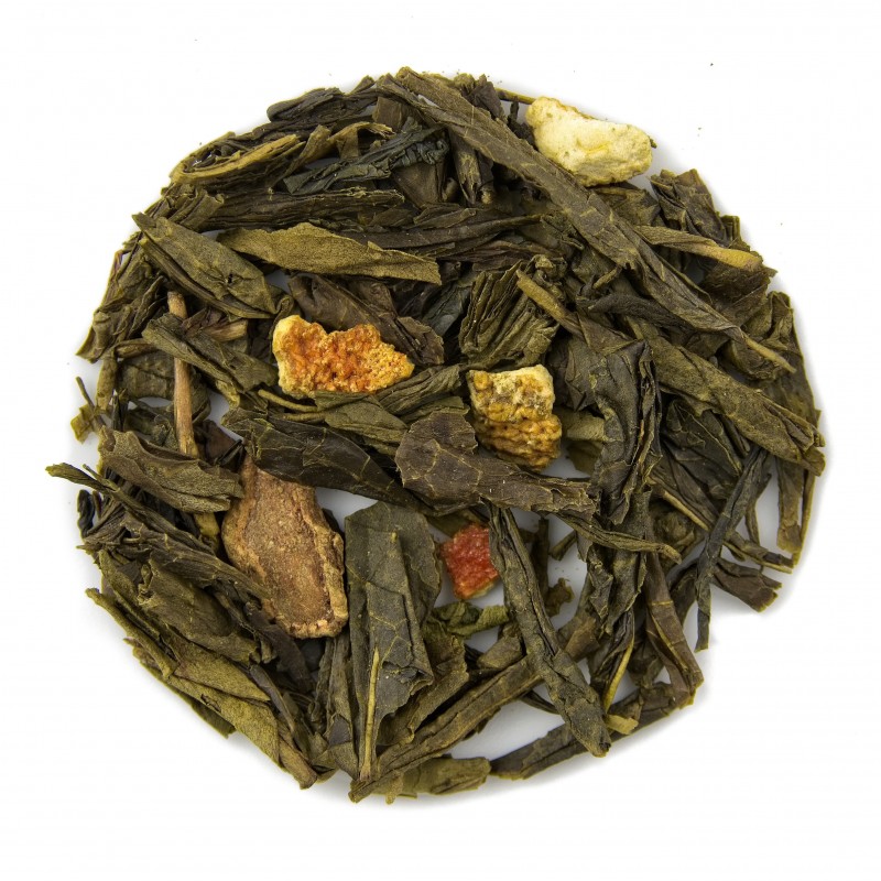 Visuel feuilles de thé citron Gingembre exquis