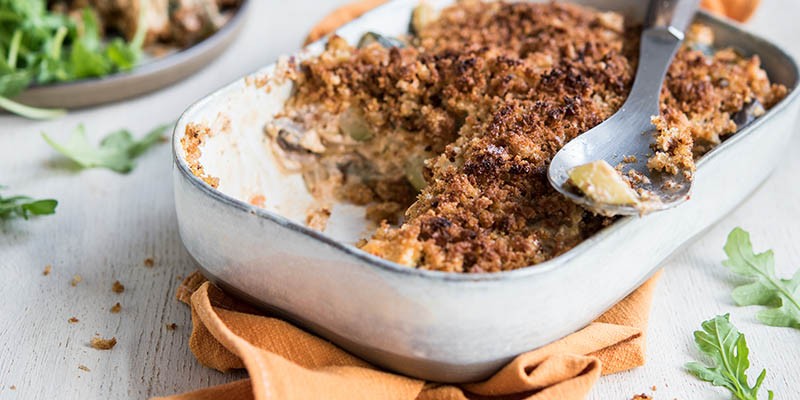 Crumble de légumes du soleil au chèvre et aux herbes de Provence Crumble de légumes du soleil au chèvre et aux herbes de Provence